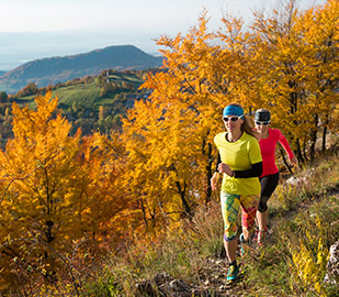 Осенний фитнес в горах